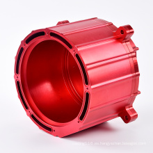 OEM China de aluminio CNC Mecanizado en rojo
